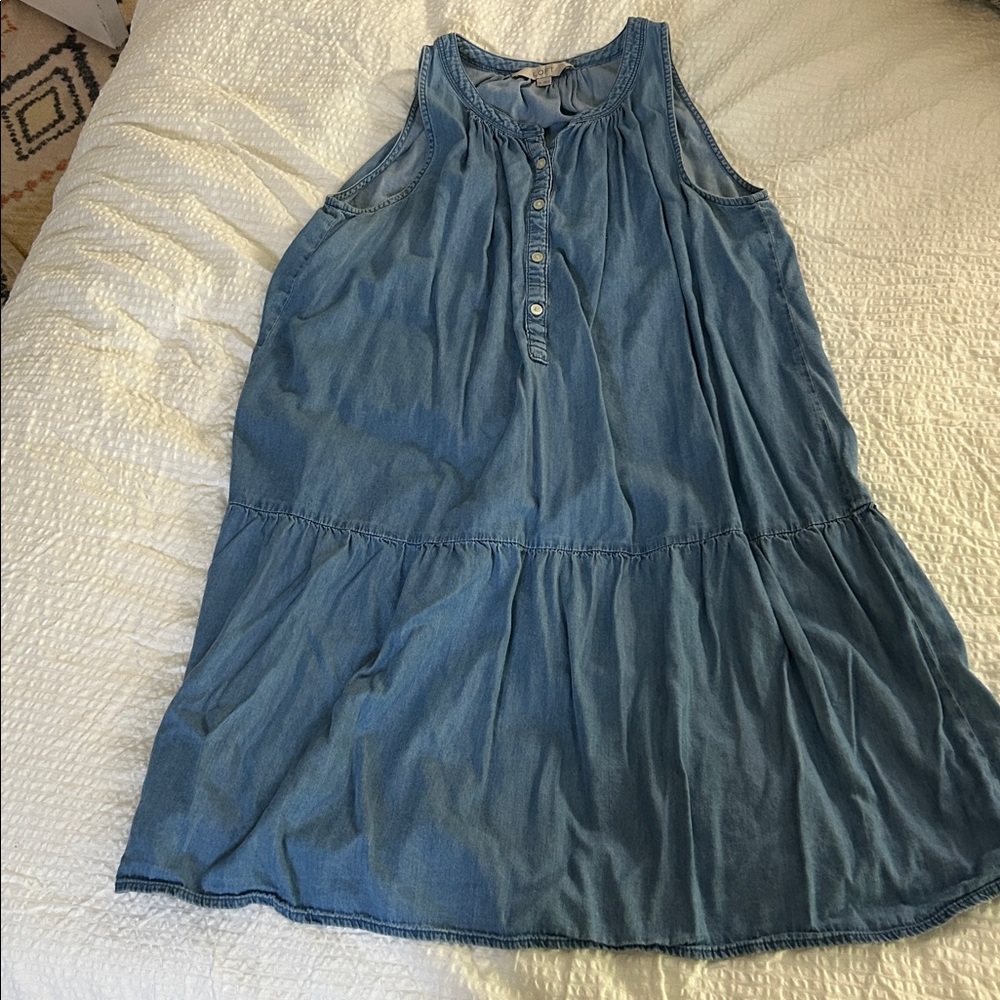 LOFT Light Blue Denim Dress